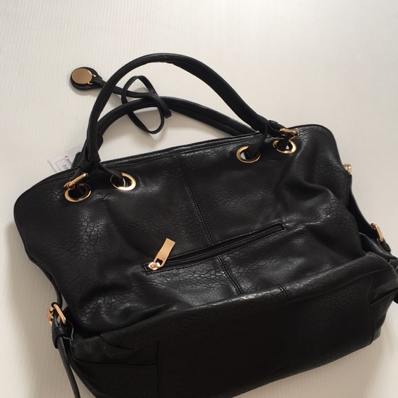 NEW! Snake Print Black Bag Purse - Picture 2 of 5